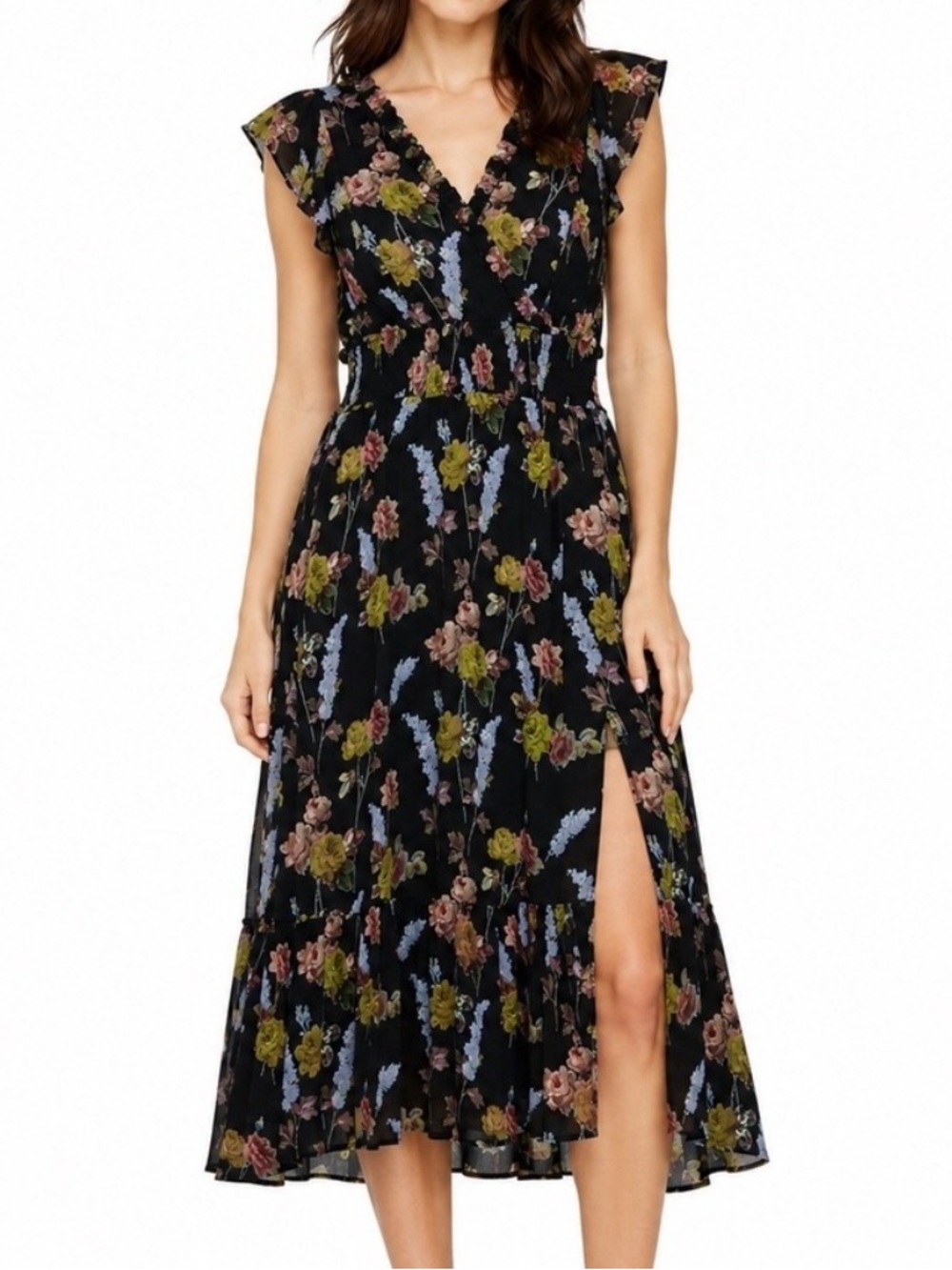 NWT PAIGE Katharina Effortless California Style Sleeveless Silk Chiffon Dress